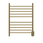 Radiant Cableado + Enchufe Combo Recta 10 Barras Toallero Calefactor en Oro Pulido