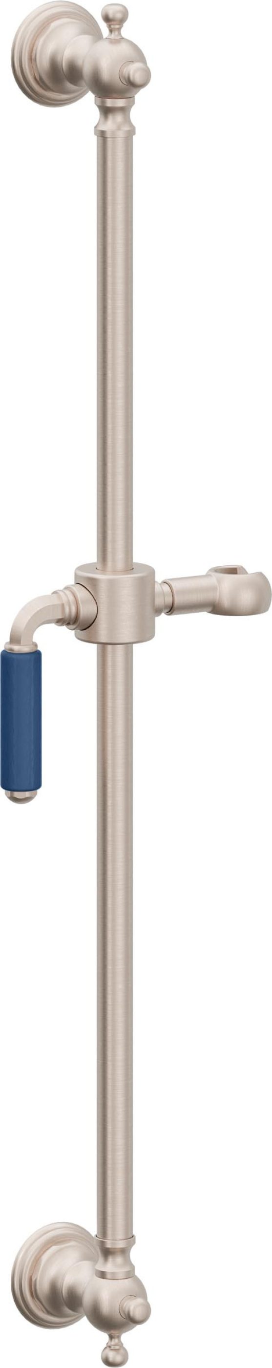 California Faucets Del Mar Barra Corrediza de Montaje en Pared - Níquel Satinado