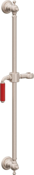 California Faucets Del Mar Barra Corrediza de Montaje en Pared - Níquel Satinado