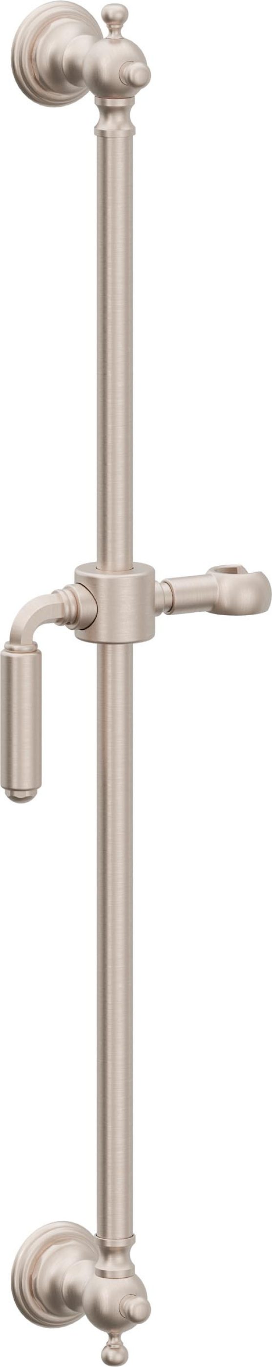 California Faucets Del Mar Barra Corrediza de Montaje en Pared - Níquel Satinado