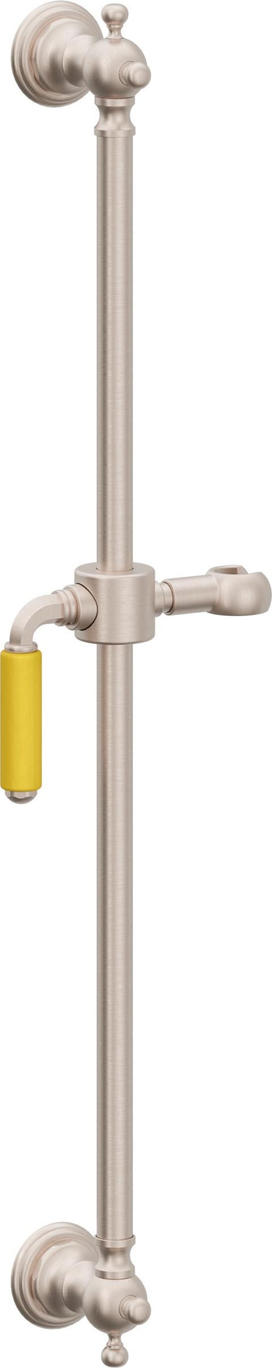 California Faucets Del Mar Barra Corrediza de Montaje en Pared - Níquel Satinado
