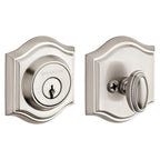 Baldwin Hardware Reserve Cerrojo Traditional Arch — Níquel satinado