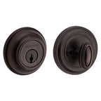 Baldwin Hardware Reserve Cerrojo Traditional Round — Bronce veneciano