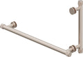 California Faucets Steampunk Bay Toallero y Manija para Puerta de Regadera - Acuñado - Níquel Satinado