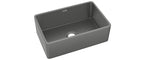 Elkay Tarja Fireclay 30" x 19-15/16" x 9-1/8" de Un Tazón Farmhouse Gris — ambiente de cocina