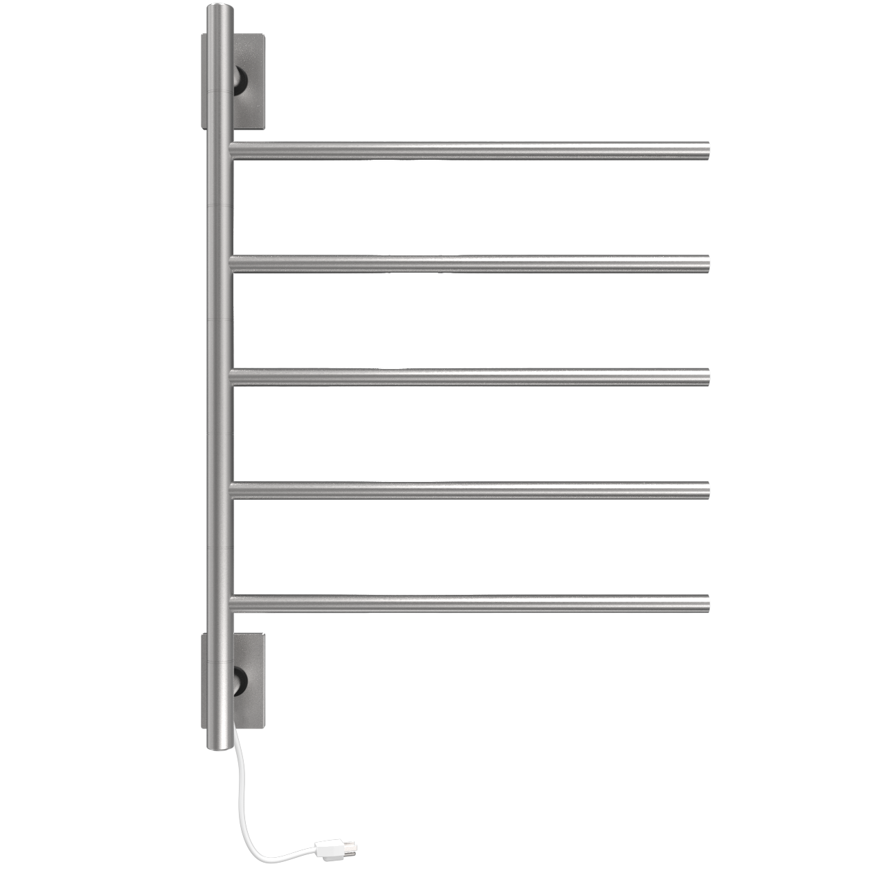 Barra Giratoria Cableado y Enchufe Combo unidad con 5 barras en acabado Níquel Satinado