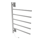 Barra Giratoria Cableado y Enchufe Combo unidad con 5 barras en acabado Níquel Satinado