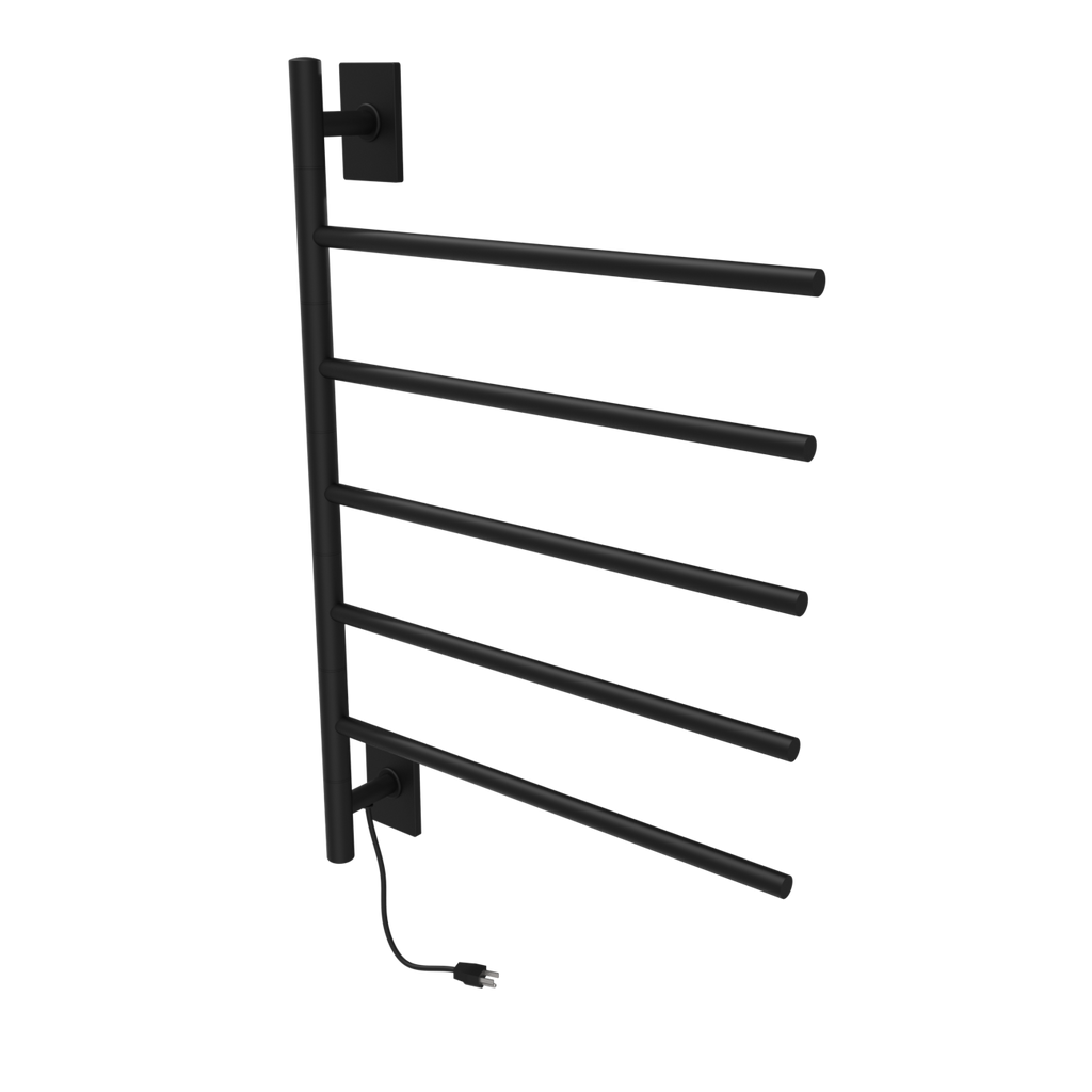 Barra Giratoria Cableado y Enchufe Combo unidad con 5 barras en acabado Níquel Satinado