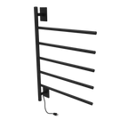 Barra Giratoria Cableado y Enchufe Combo unidad con 5 barras en acabado Níquel Satinado