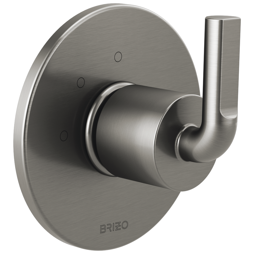 Brizo Litze Trim de Desviador de 3 Funciones — Acero Luxe — Palanca Notch