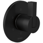Brizo Litze Trim de Desviador de 6 Funciones — Negro Mate — Palanca