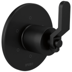 Brizo Litze Trim de Desviador de 6 Funciones — Negro Mate — Palanca Industrial