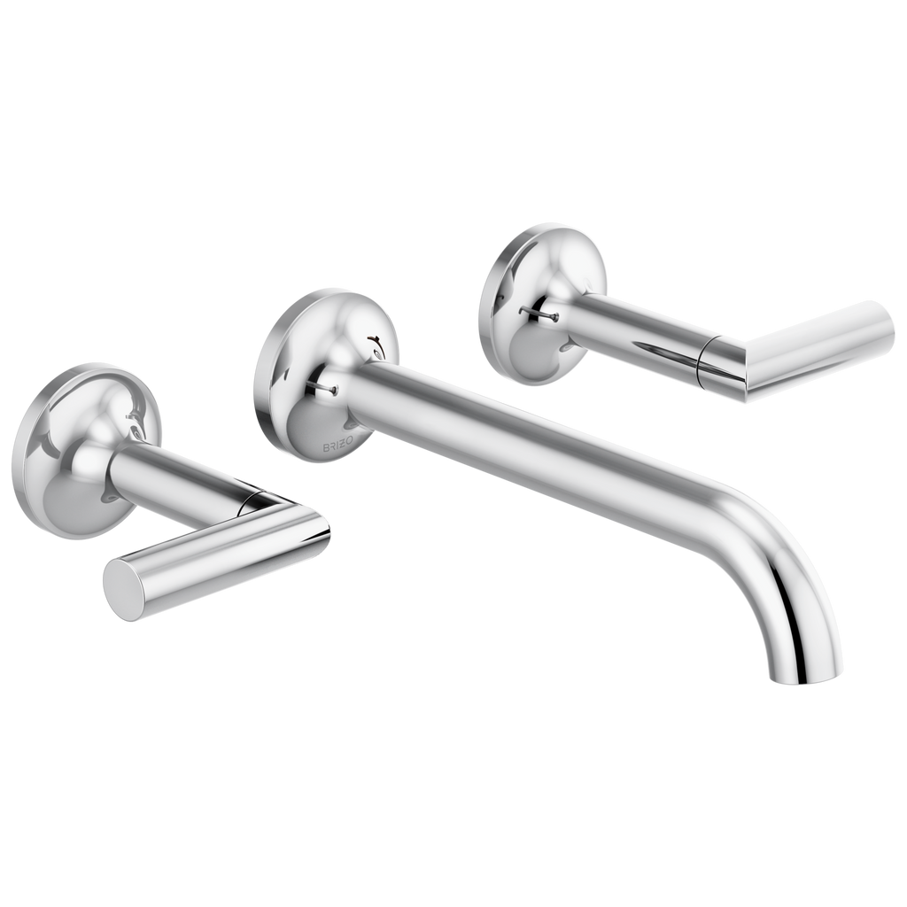 Brizo Odin Grifo de Pared para Lavabo — Dos Manijas — Cromo — Palanca