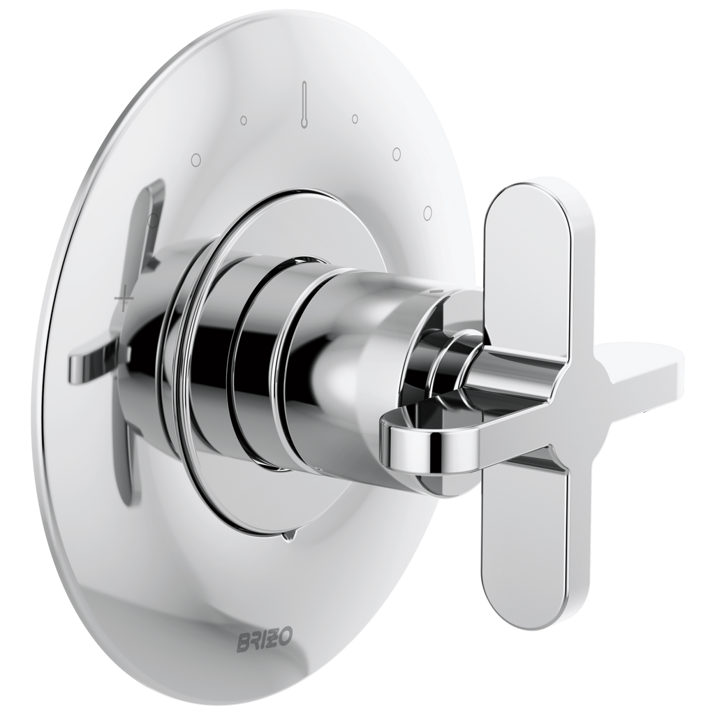 Brizo Odin Trim de Válvula Termostática Sensori® — Cromo — Cruceta