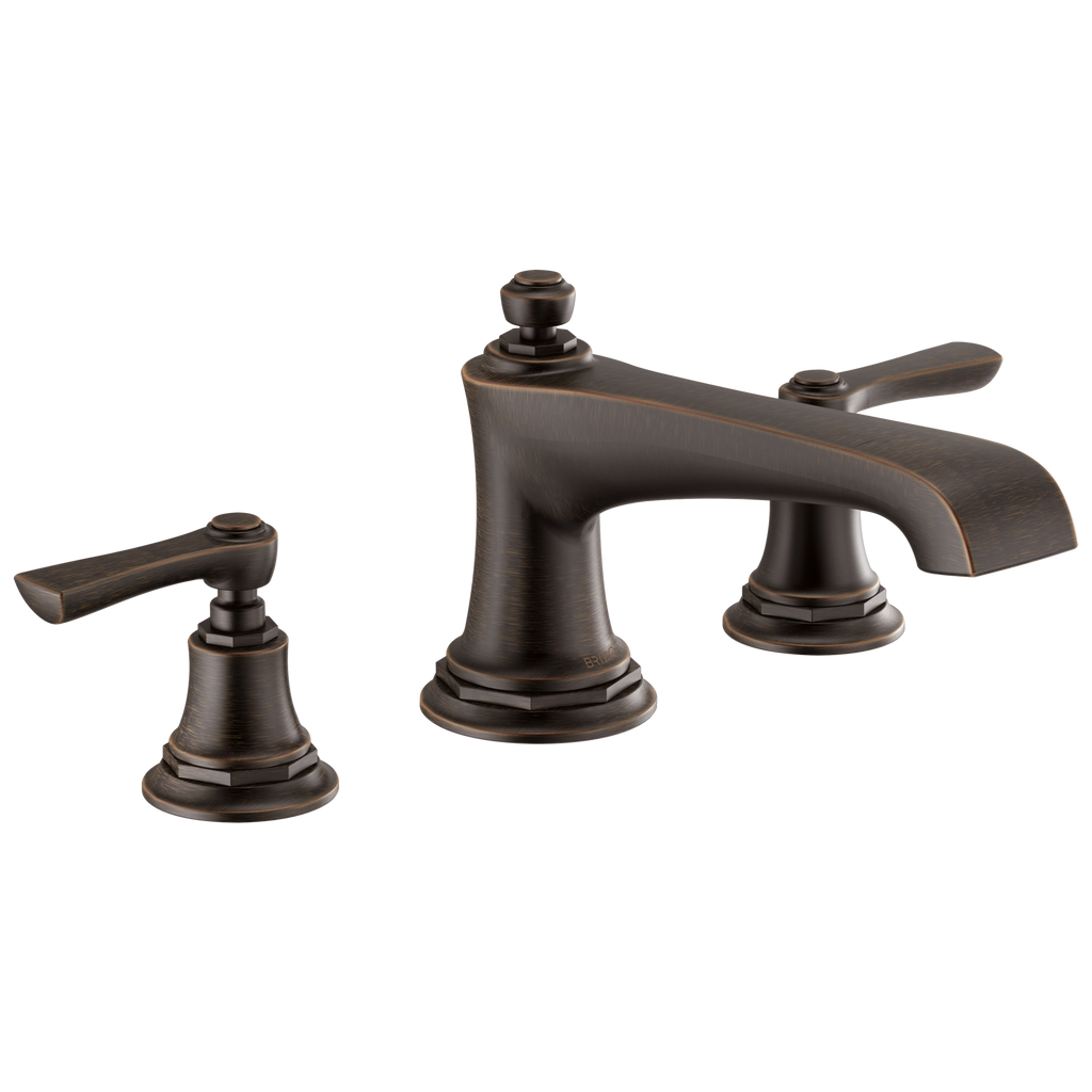 Brizo Rook Llenador de Tina Roman de Cubierta — Bronce Veneciano — Palanca