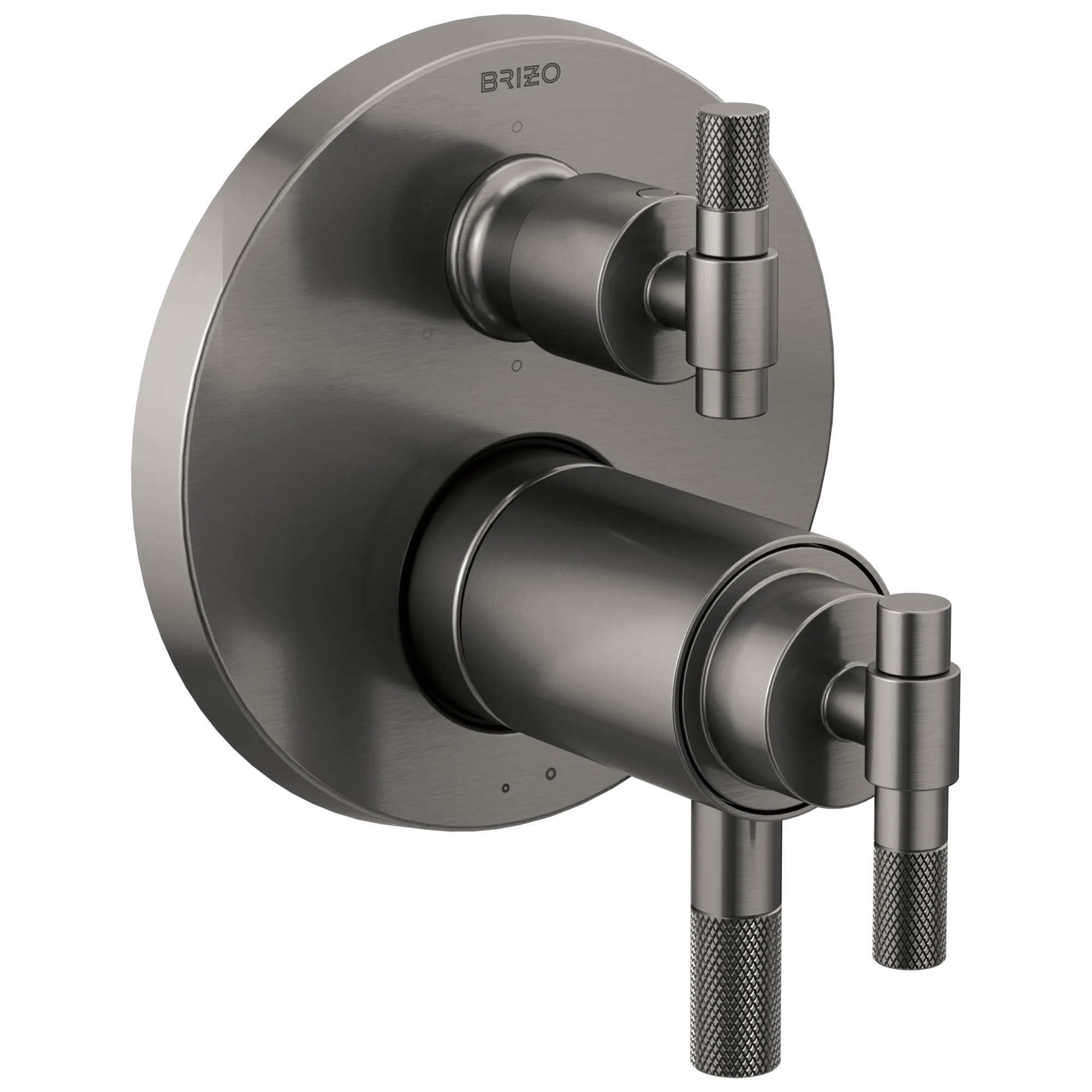 Brizo Litze Regadera Termostática con Desviador de 6 Funciones (Trim) — Acero Luxe — Palanca en T