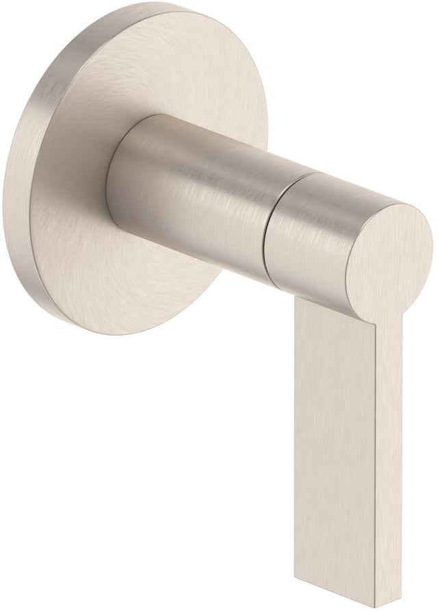 California Faucets Cayucos Llave de Pared o Cubierta - Manija de Palanca - Níquel Satinado