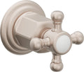 California Faucets Coronado Llave de Pared o Cubierta - Manija de Cruz - Níquel Satinado