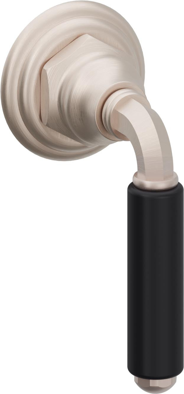 California Faucets Del Mar Llave de Pared o Cubierta - Palanca Art Deco - Níquel Satinado