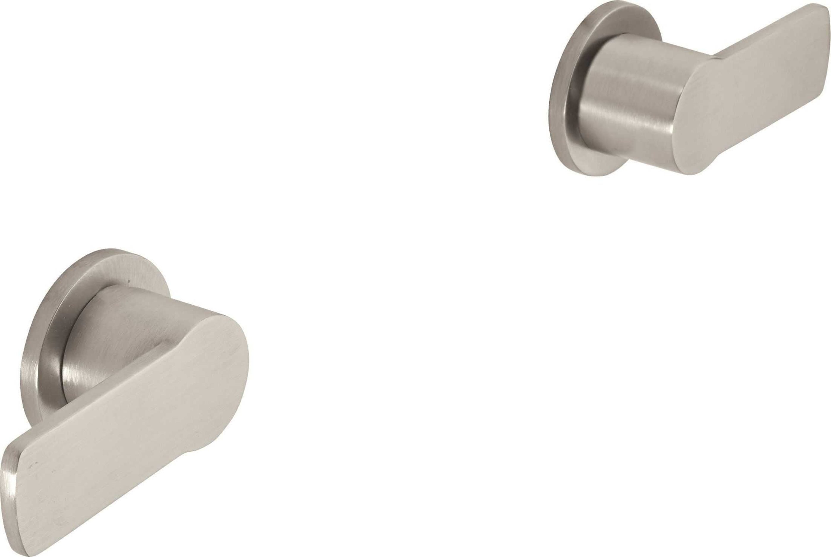 California Faucets Arpeggio Llave de Regadera o Tina de Dos Llaves - Níquel Satinado