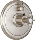 California Faucets Cardiff StyleTherm con Control de Volumen Individual - Placa Redonda