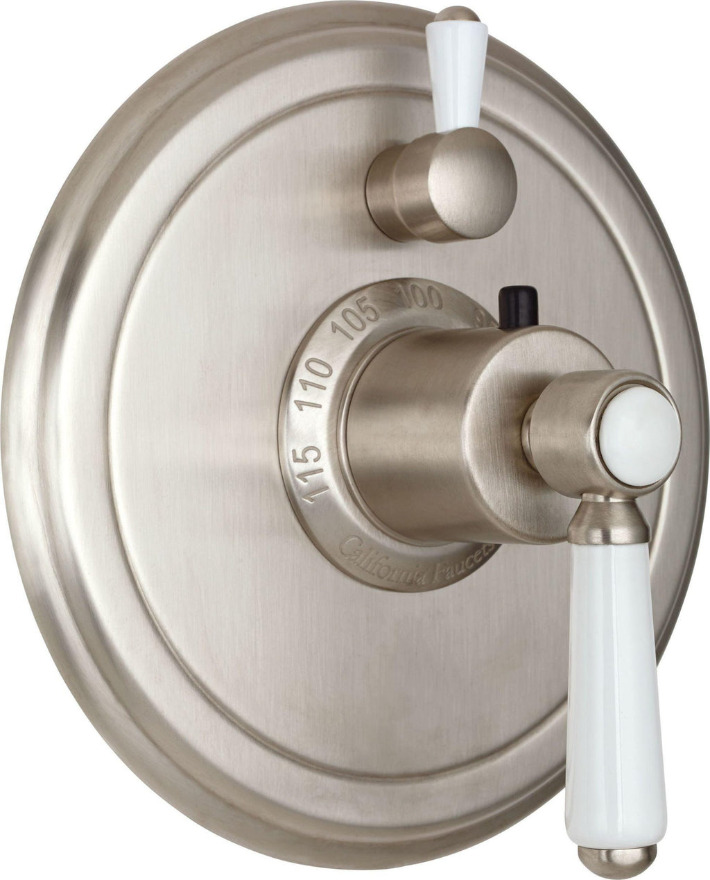 California Faucets Cardiff StyleTherm con Control de Volumen Individual - Placa Redonda