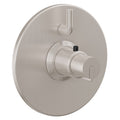 California Faucets Jalama StyleTherm con Control de Volumen Individual - Placa Redonda - Níquel Satinado