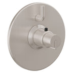 California Faucets Jalama StyleTherm con Control de Volumen Individual - Placa Redonda - Níquel Satinado