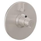 California Faucets Jalama StyleTherm con Control de Volumen Individual - Placa Redonda - Níquel Satinado