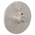 California Faucets Jalama StyleTherm con Control de Volumen Individual - Placa Redonda - Níquel Satinado