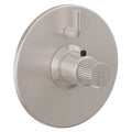 California Faucets Jalama StyleTherm con Control de Volumen Individual - Placa Redonda - Níquel Satinado