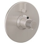 California Faucets Jalama StyleTherm con Control de Volumen Individual - Placa Redonda - Níquel Satinado