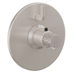 California Faucets Jalama StyleTherm con Control de Volumen Individual - Placa Redonda - Níquel Satinado