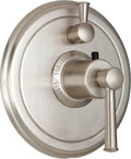 California Faucets Miramar StyleTherm con Control de Volumen Individual - Placa Redonda, Manija de Palanca