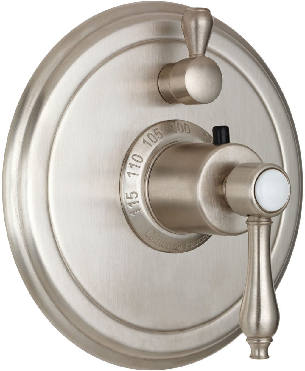 California Faucets Salinas StyleTherm con Control de Volumen Individual - Placa Redonda