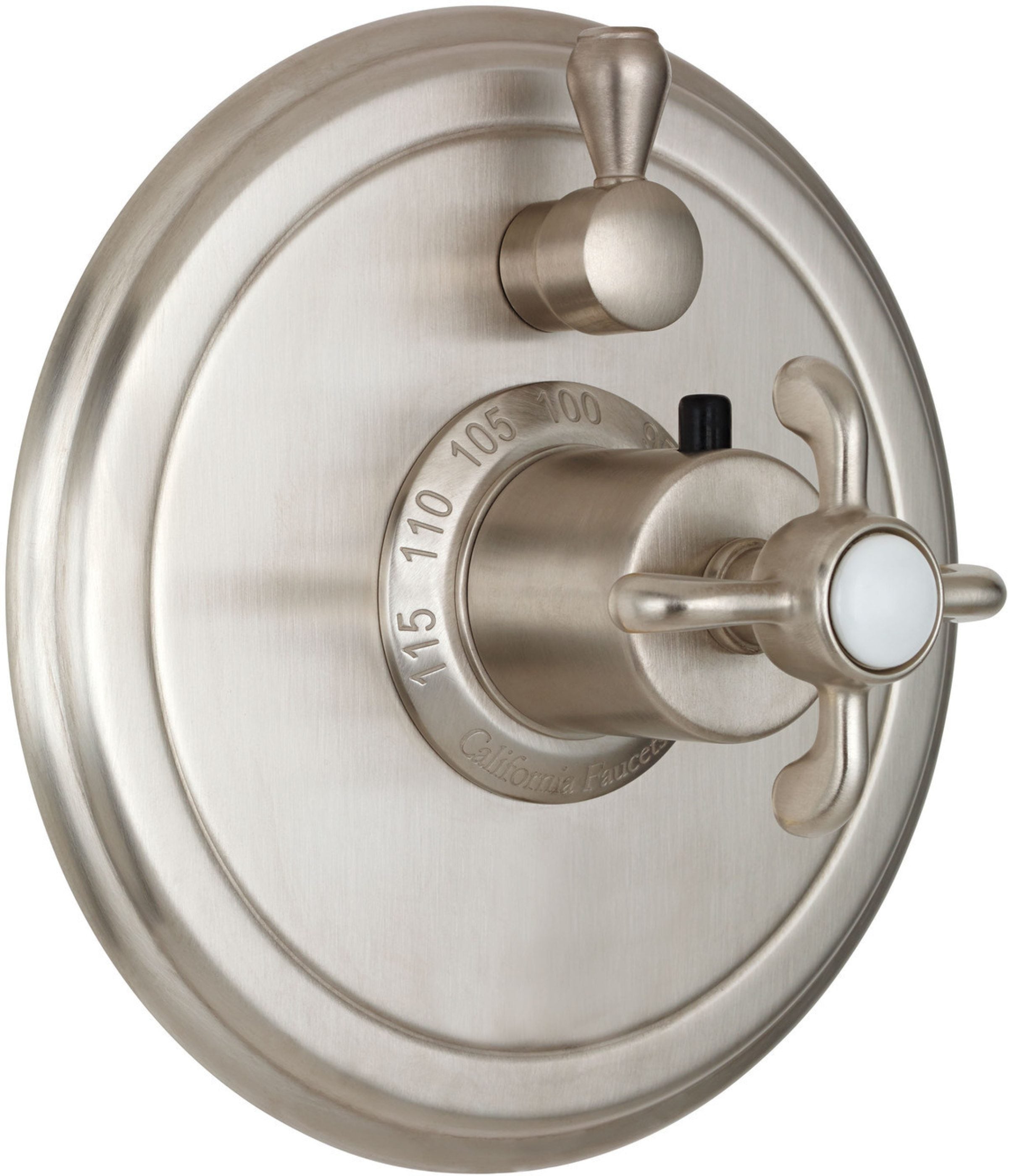 California Faucets Salinas StyleTherm con Control de Volumen Individual - Placa Redonda