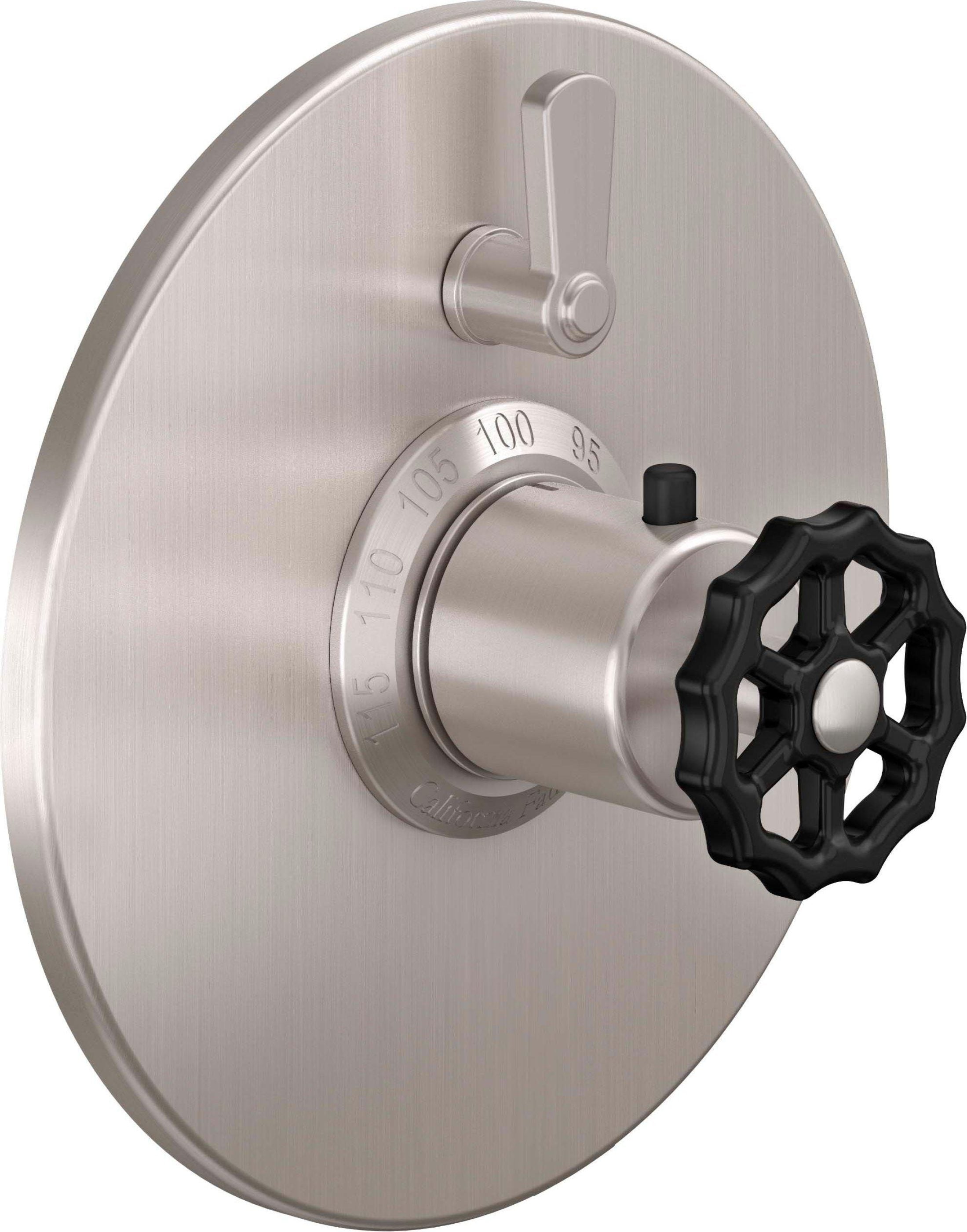California Faucets Descanso Works StyleTherm con Control de Volumen Individual - Placa Redonda