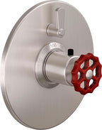 California Faucets Descanso Works StyleTherm con Control de Volumen Individual - Placa Redonda
