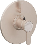 California Faucets Capitola StyleTherm con Control de Volumen Individual - Placa Redonda - Níquel Satinado