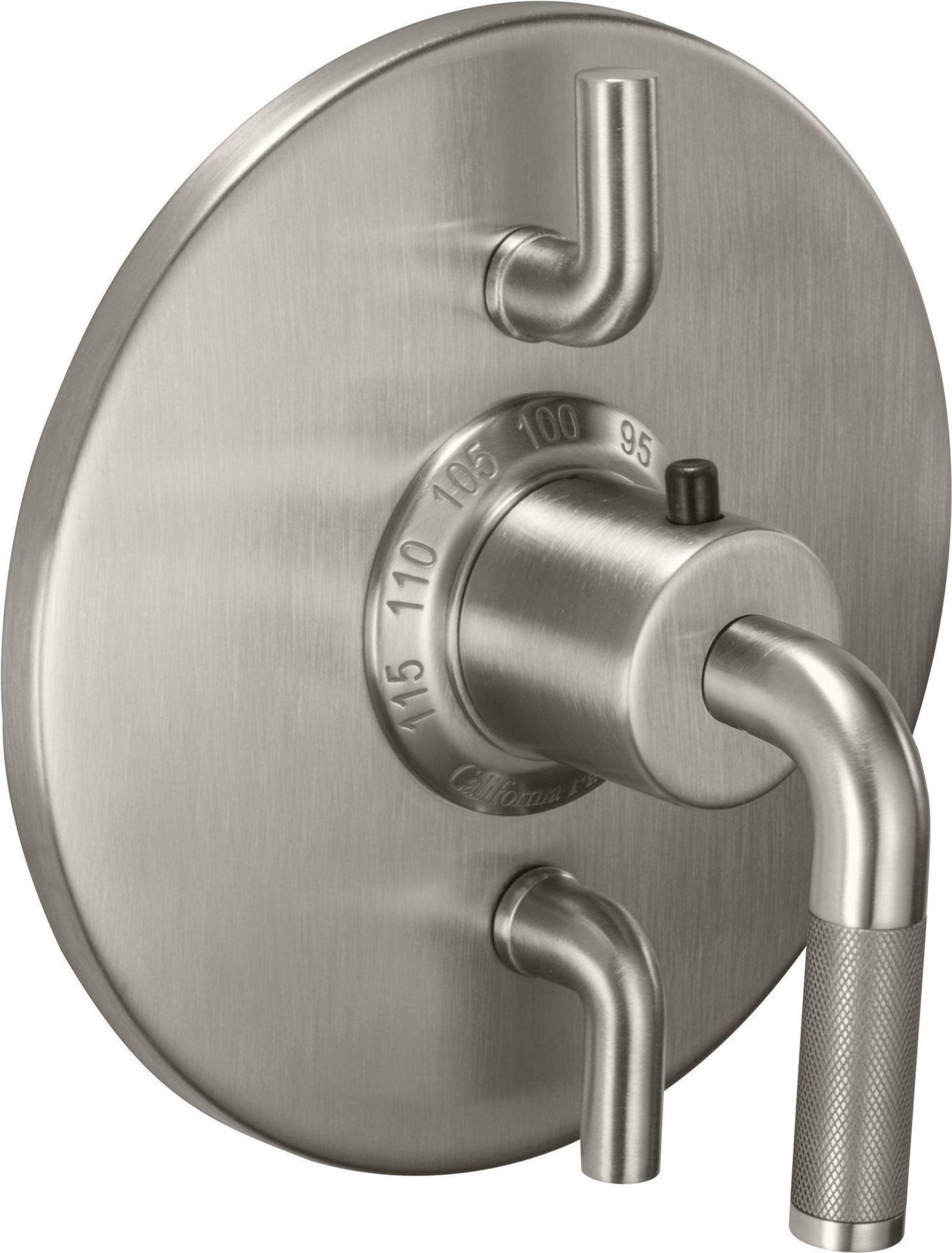 California Faucets Descanso StyleTherm con Control de Volumen Doble - Palanca Moleteada