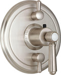 California Faucets Montecito StyleTherm con Control de Volumen Doble - Placa Redonda
