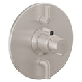 California Faucets Jalama StyleTherm con Control de Volumen Doble - Placa Redonda - Níquel Satinado