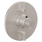 California Faucets Jalama StyleTherm con Control de Volumen Doble - Placa Redonda - Níquel Satinado