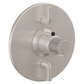 California Faucets Jalama StyleTherm con Control de Volumen Doble - Placa Redonda - Níquel Satinado
