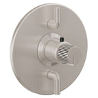 California Faucets Jalama StyleTherm con Control de Volumen Doble - Placa Redonda - Níquel Satinado