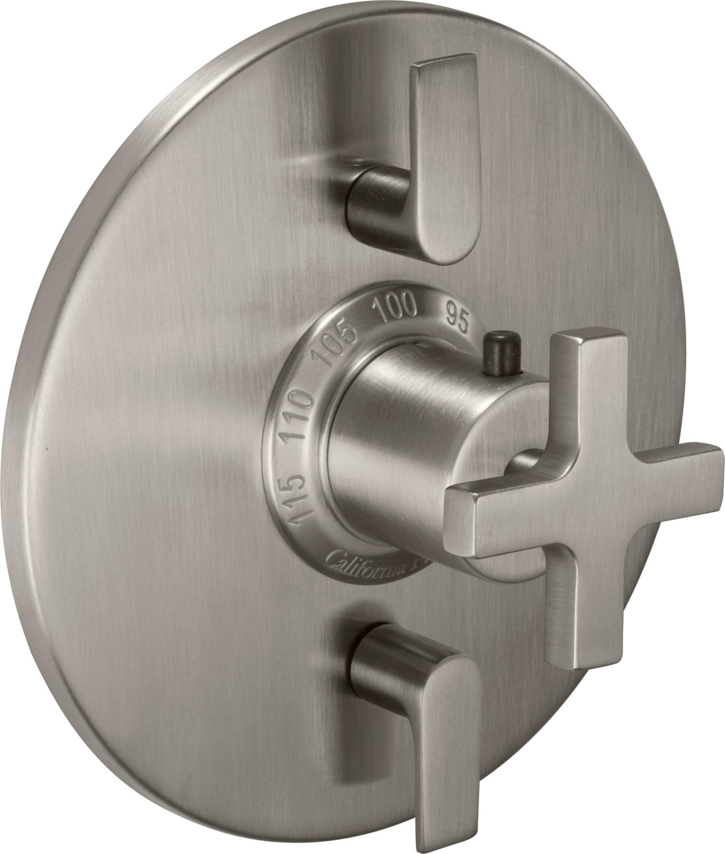 California Faucets Rincon Bay StyleTherm con Control de Volumen Doble - Placa Redonda