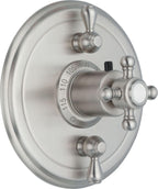 California Faucets Monterey StyleTherm con Control de Volumen Doble - Placa Redonda