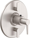 California Faucets D Street StyleTherm con Control de Volumen Doble - Placa Redonda - Palanca Plana