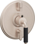 California Faucets Del Mar StyleTherm con Control de Volumen Doble - Palanca Art Deco - Níquel Satinado