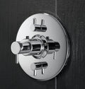 California Faucets Avalon Juego de StyleTherm con Control de Volumen Doble Solamente - Cromo Pulido